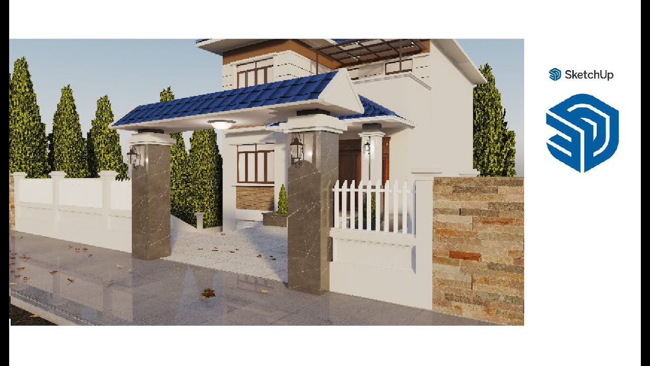 modeling a Gate ( Thai-style ) in Sketchup