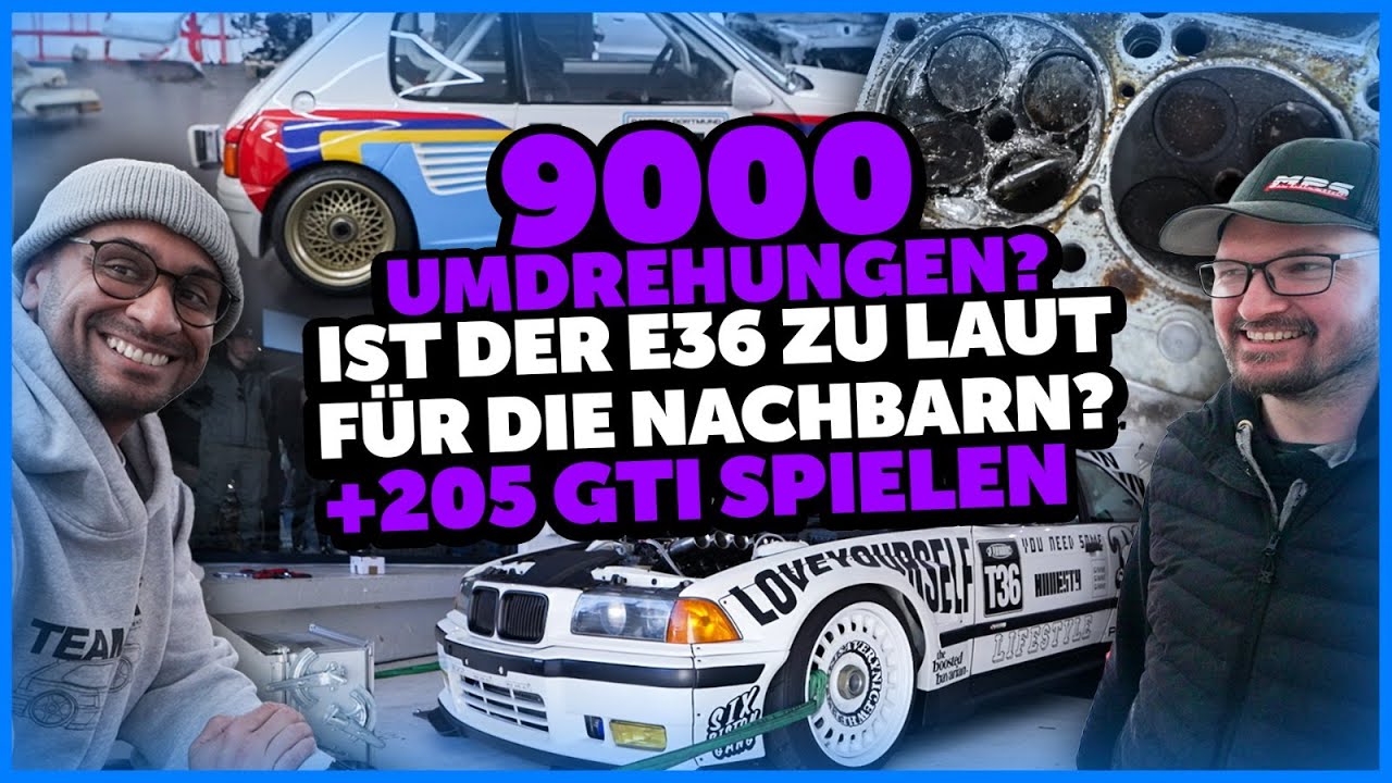 JP Performance - Ist der E36 zu laut für unsere Nachbarn? | Spielen im 205 GTI !