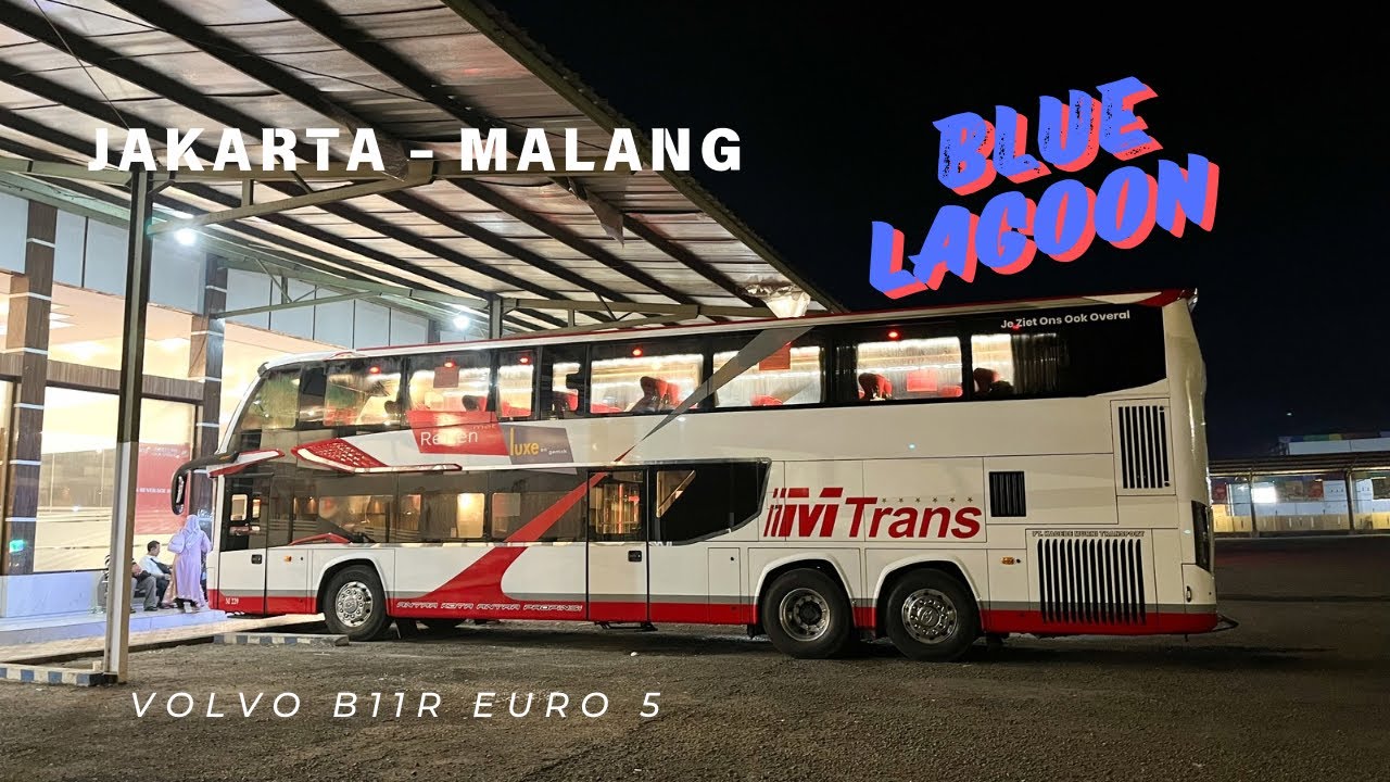 BUS PALING MALAM TUJUAN MALANG !!! M Trans Double Decker - Jakarta - Malang