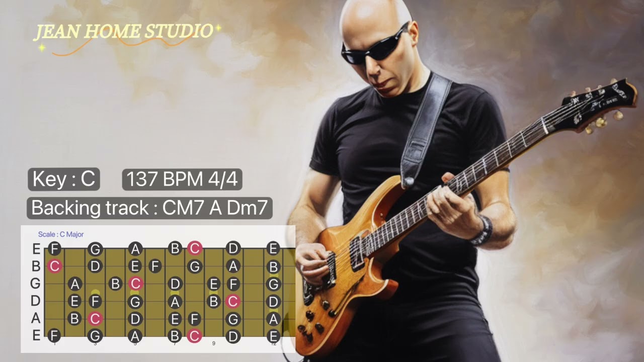 Melodic Hard Rock Style Guitar Backing track. Key A : 137 BPM 4/4