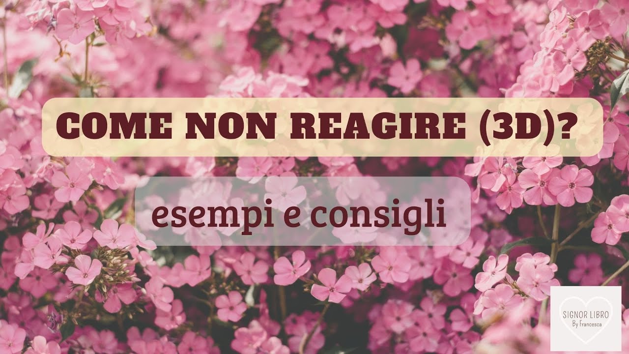 Come non reagire al 3D. 😎 alcuni semplici consigli 😃🔮