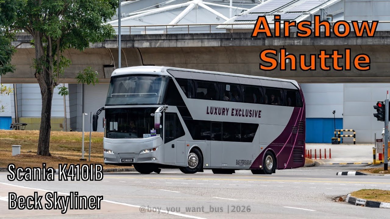 [Joyride] PC9622R on Airshow Shuttle | Scania K410IB Beck Skyliner