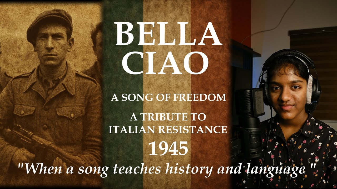 🎶Bella Ciao – Italian Resistance Tribute🎶Cover by Evah #bellaciao #fyp #italy #usa #uk  #beginner