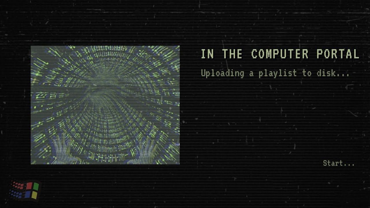 in the computer portal [mix synthwave and frutiger aero]
