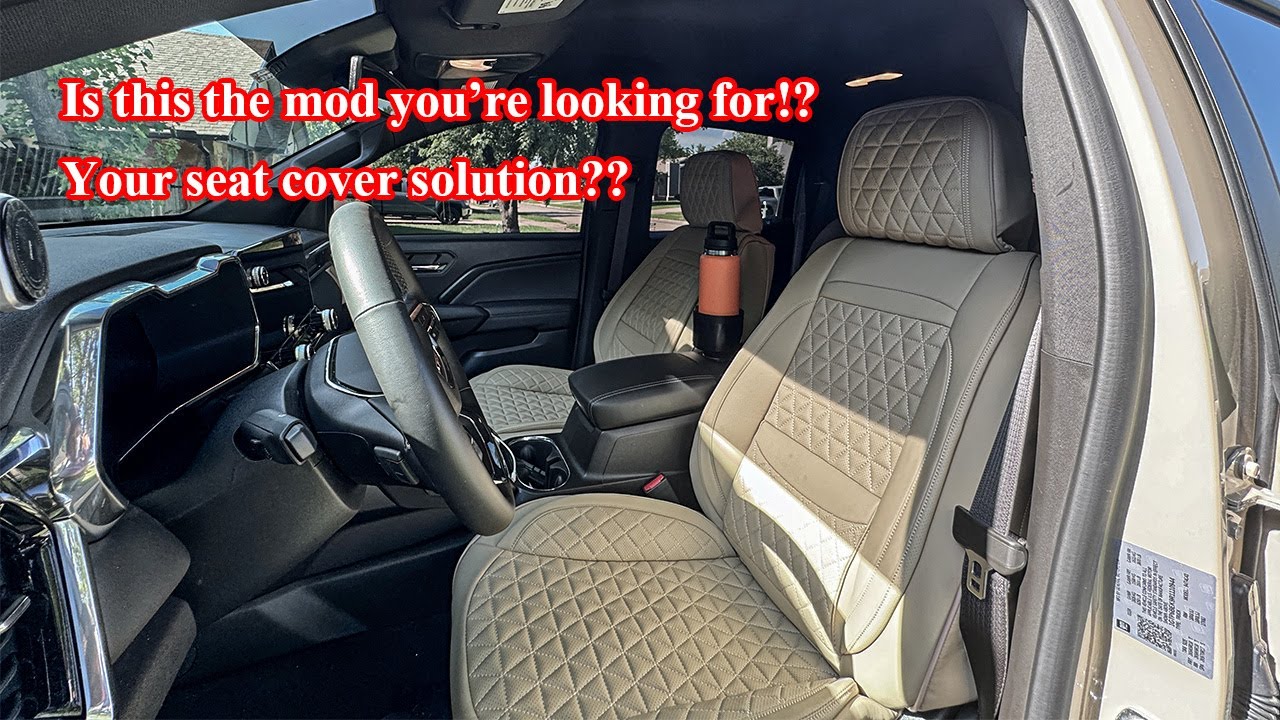Interior Makeover on the 2024 GMC Canyon - Seat Cover Solutions Review