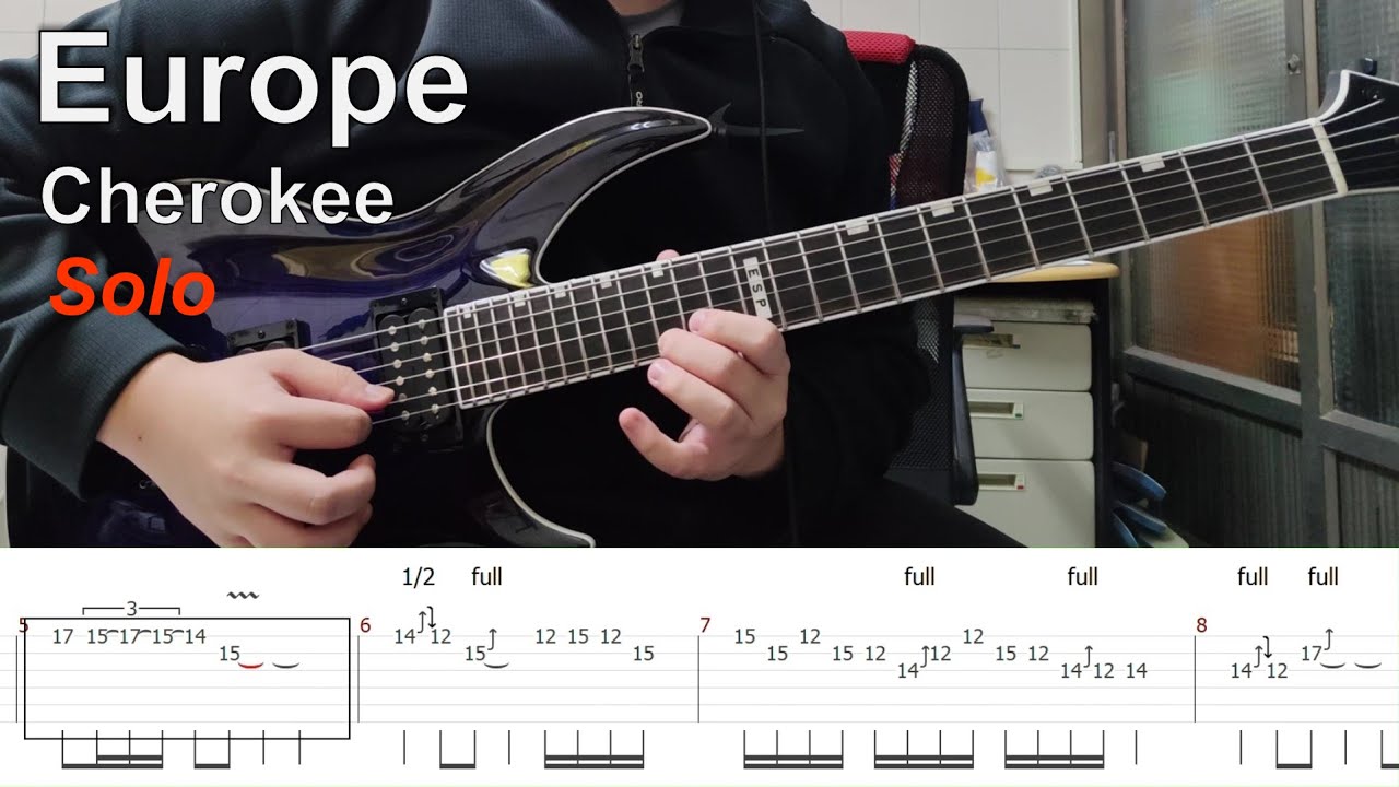 Europe – Cherokee (Solo | Guitar Cover + TAB)