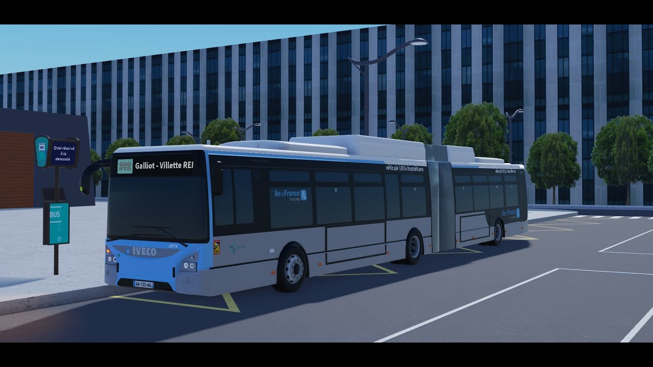 [Seine - Ourcq] Ligne 392| Chavigny RER -- Galliot - Villette RER en Urbanway 18 GNV C9