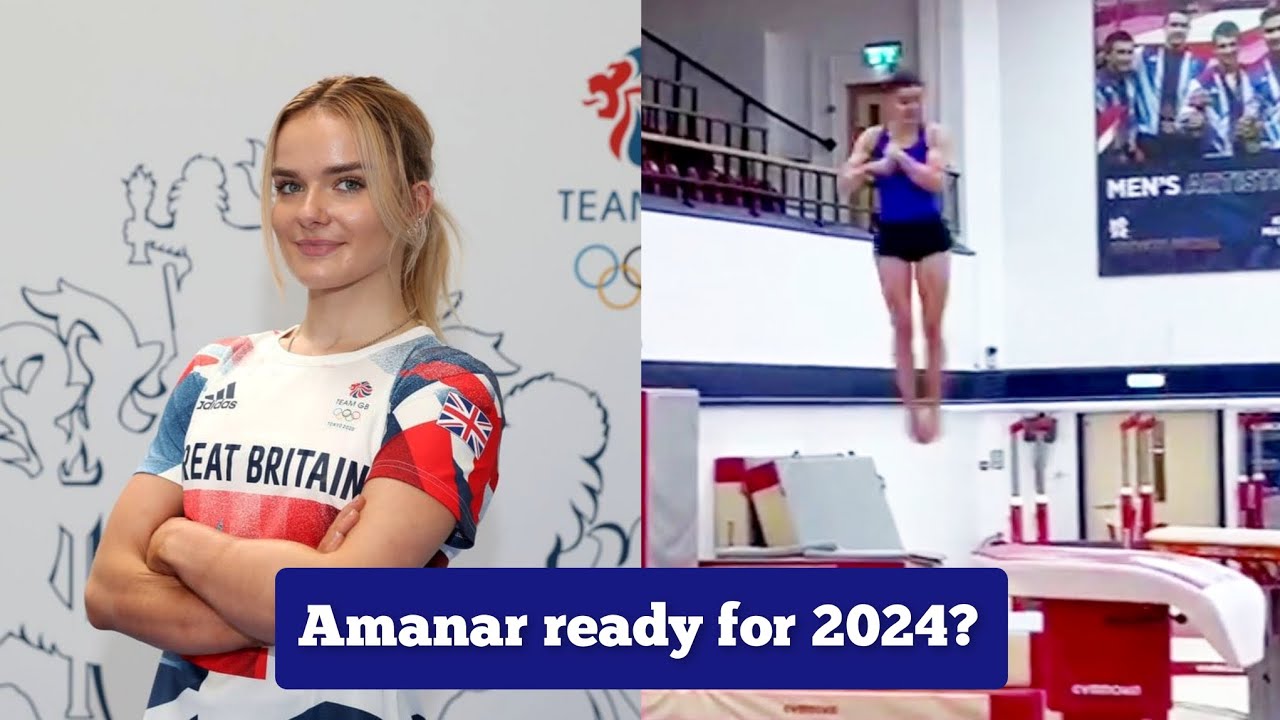 Alice Kinsella working on her Amanar for 2024! (Training Progress 2022-2024)