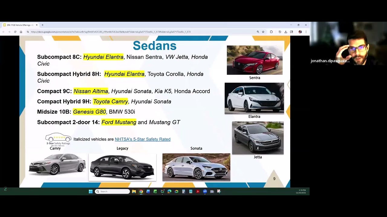 Desktop Workshop — FY26 Vehicle Offerings