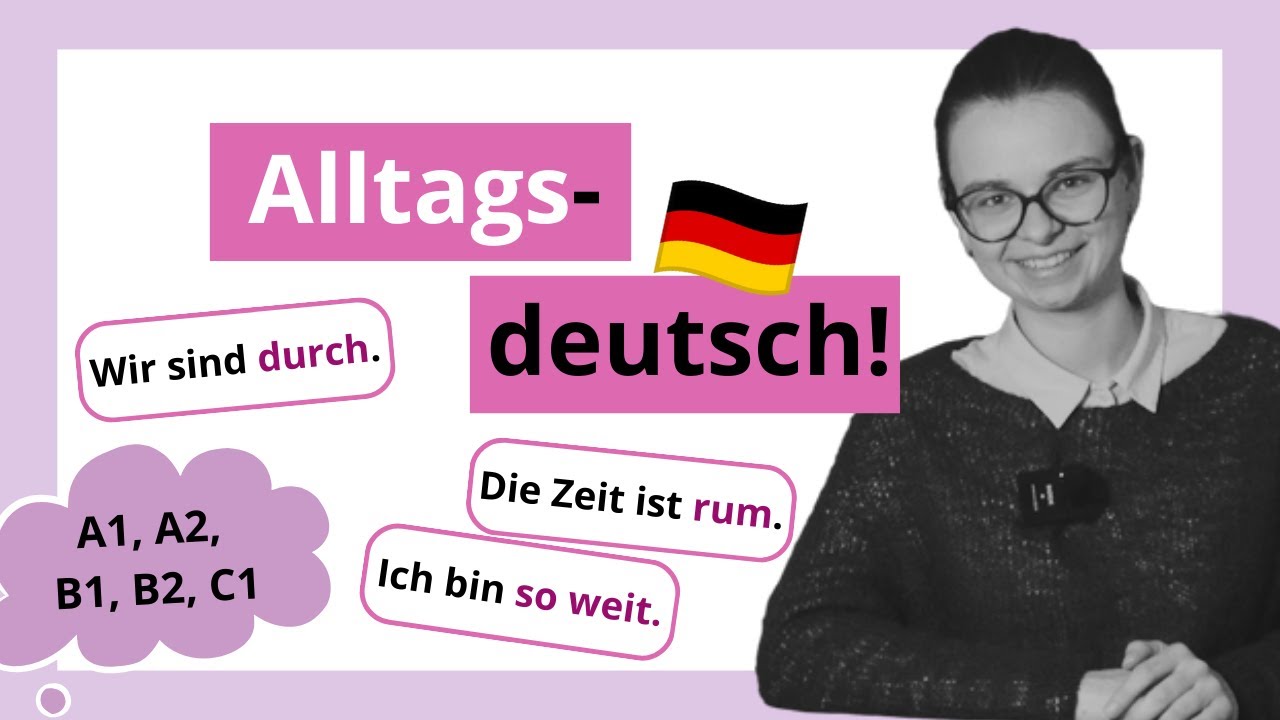 12 wichtige alltägliche Ausdrücke | Alltagsdeutsch | Mini-Unterricht mit Yuliia | A1, A2, B1, B2, C1