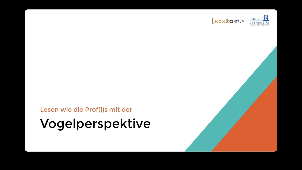 Vogelperspektive auf wissenschaftliche Texte
