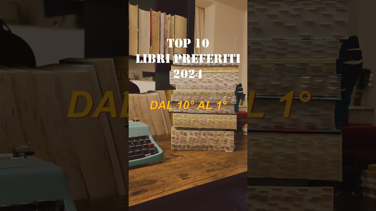 Top 10 libri preferiti 2024//dal 10&deg; al 1&deg; posto #tierlist #besrbooks