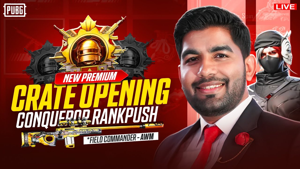 New Premium Crate Opening & Top 1000 Rank to Conqueror |🔥 PUBG MOBILE Live 🔥