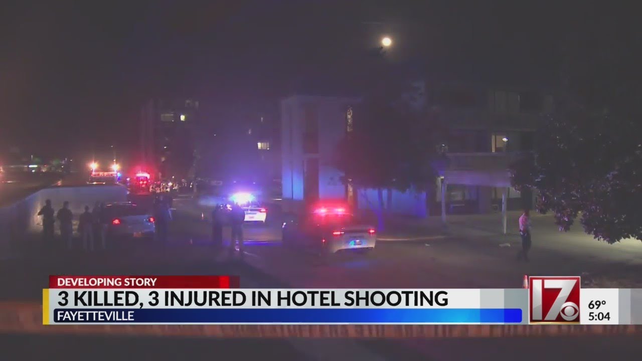 No arrests after 3 killed in Fayetteville hotel shooting