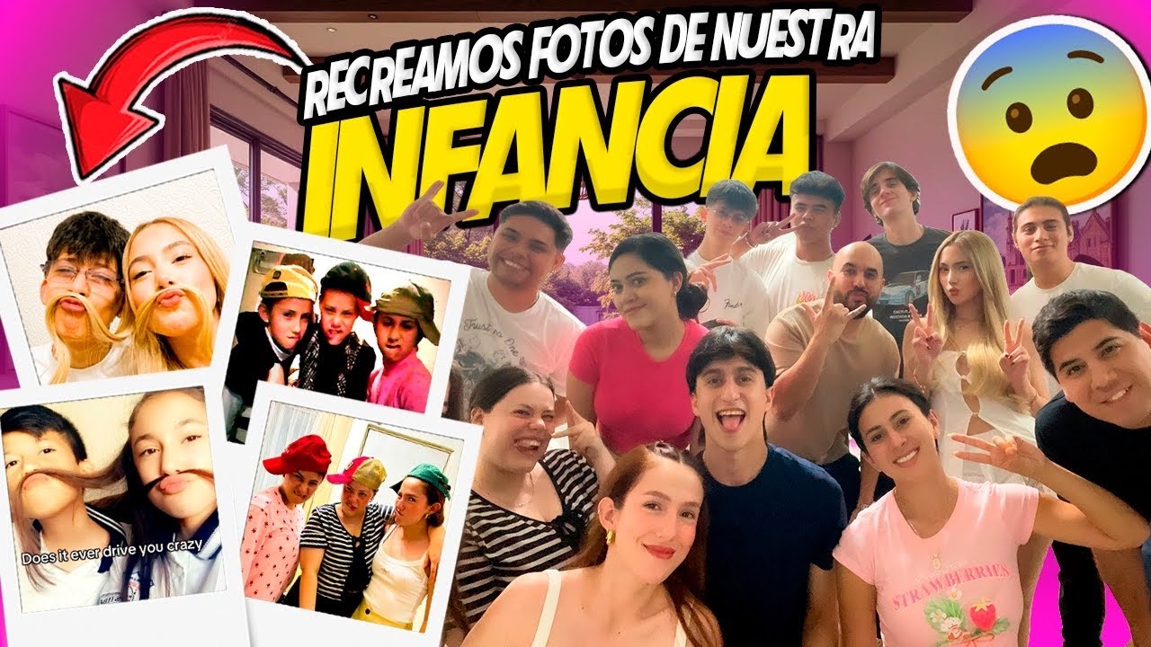 RECREANDO FOTOS DE NUESTRA INFANCIA👶🏼😱*especial día del niño*|Yulis