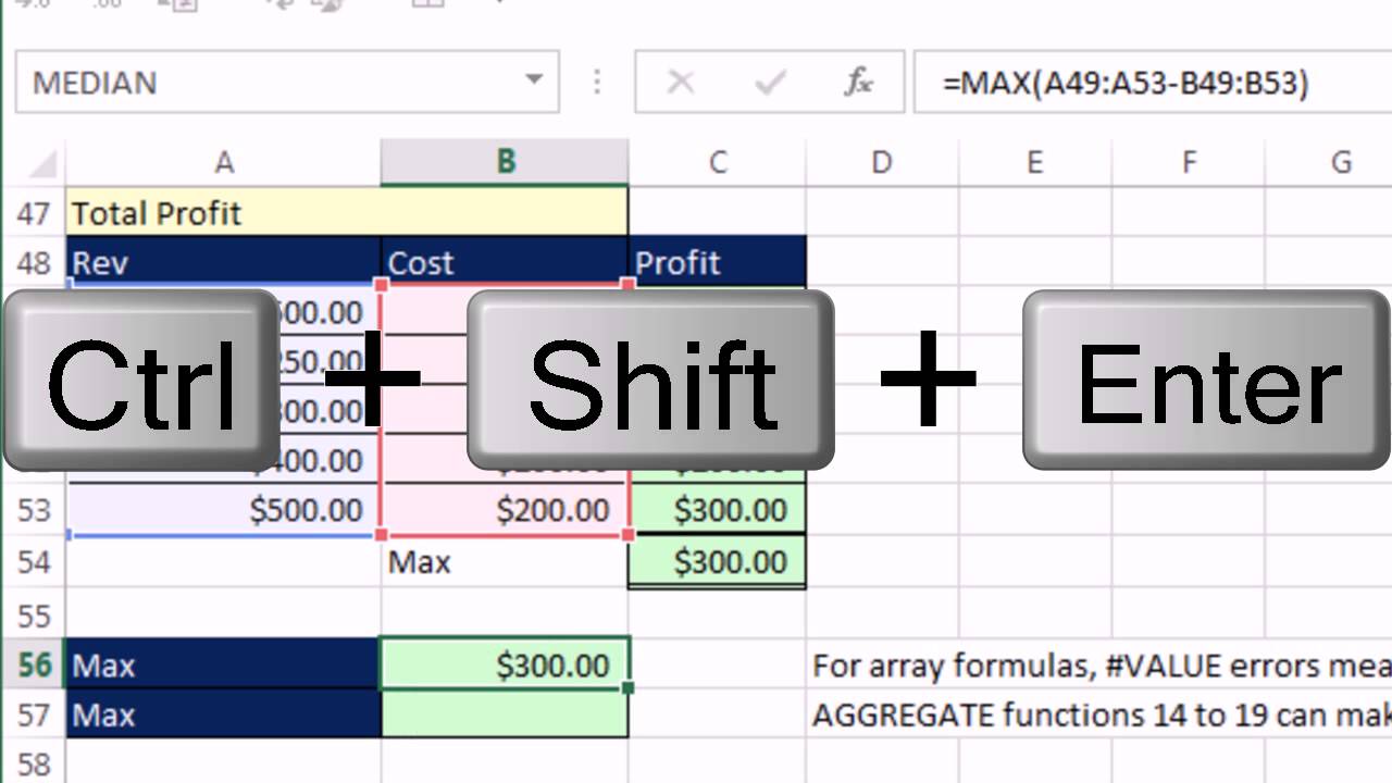 Highline Excel 2013 Class Video 32: Introduction To Array Formulas and Array Functions
