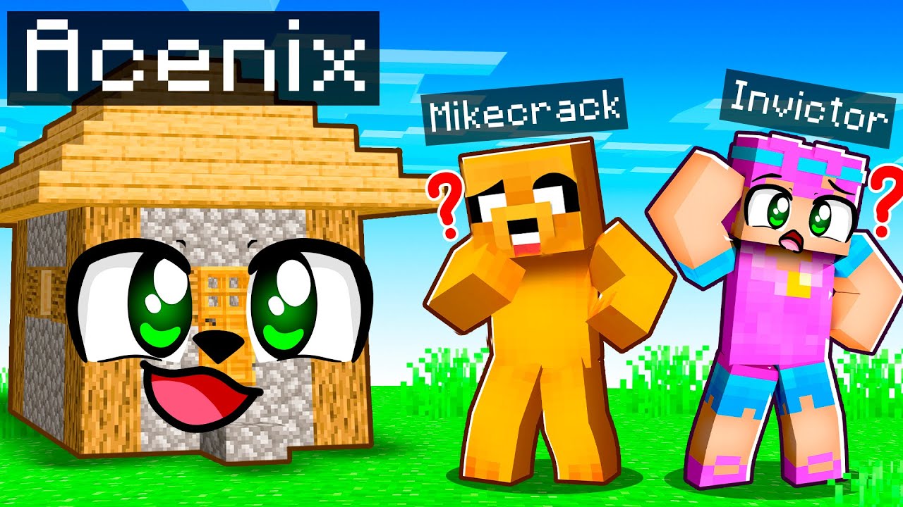 Me Escondi TRANSFORMADO en CASA en el ESCONDITE 🏠😂 Acenix en Minecraft