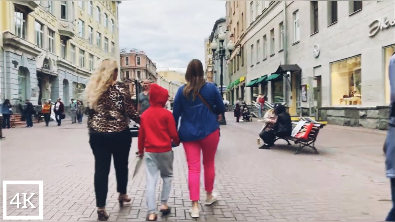 [4K] 🇷🇺Moscow Walk | Metro Smolenskaya to Arbatskaya