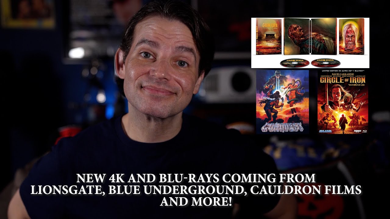 Новые фильмы в формате 4K и Blu-ray от Lionsgate, Blue Underground, Cauldron Films и других студий!