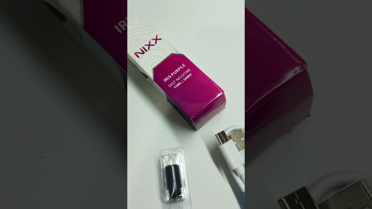 unboxing!!! NIXX FILTER POD - NIXX Liquid tobacco series Iris Purple !!!