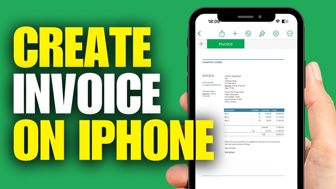 Как создать счет на мобильном устройстве (iPhone)