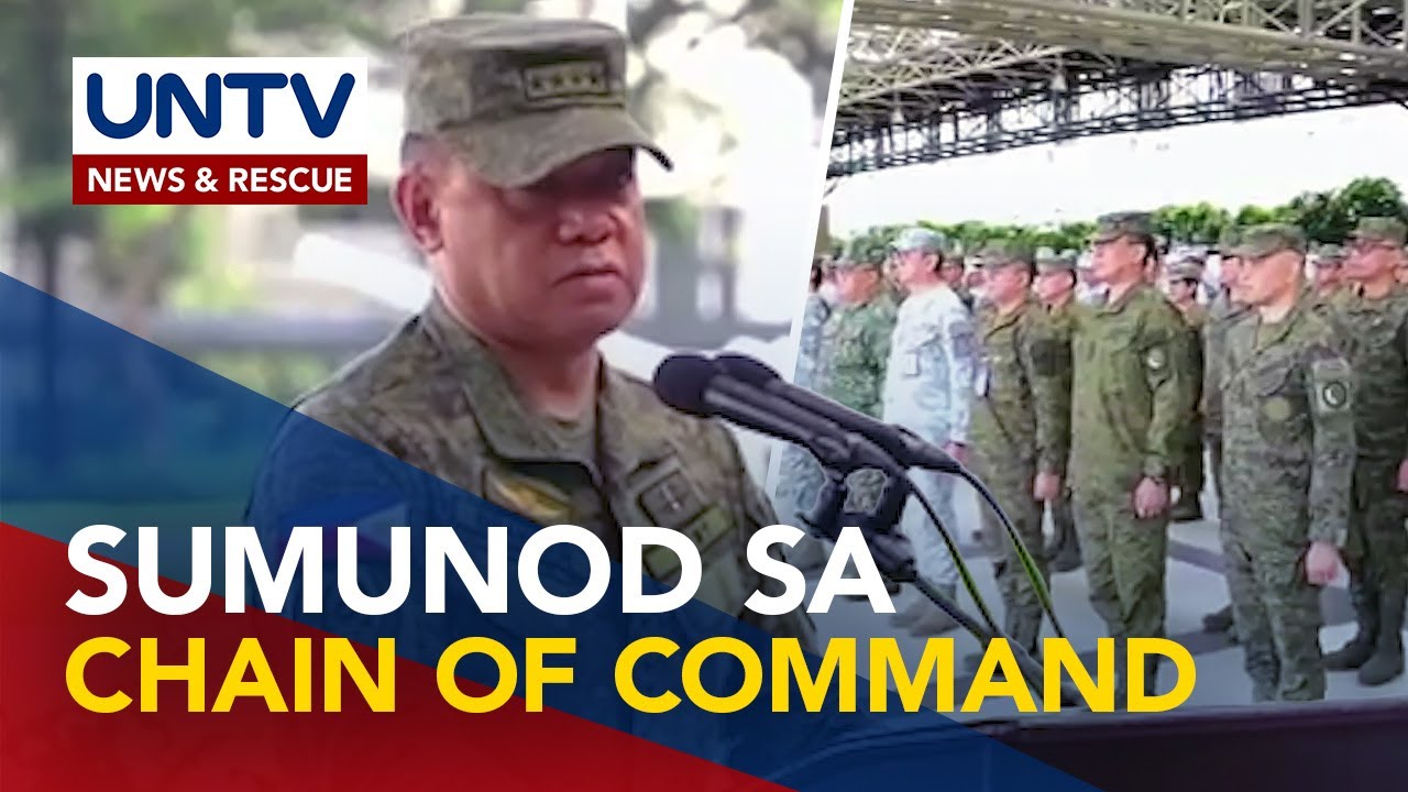 AFP sa mga sundalo: sumunod sa chain of command sa gitna ng bangayan sa pulitika
