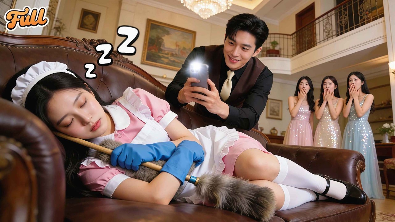 All Scrambled To Greet CEO! But Poor Maid Didn't Care & Slept Deeply On Sofa! Love Was Born!