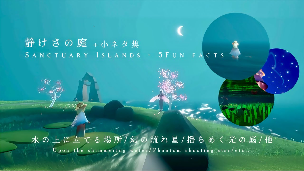  ﴾ 𝗦𝗸𝘆 ﴿静けさの庭🪴知る人ぞ知る小ネタ集.ᐟ幻の流れ星/水の上に立てる場所/他-Meditation Area 5 Fun facts*.