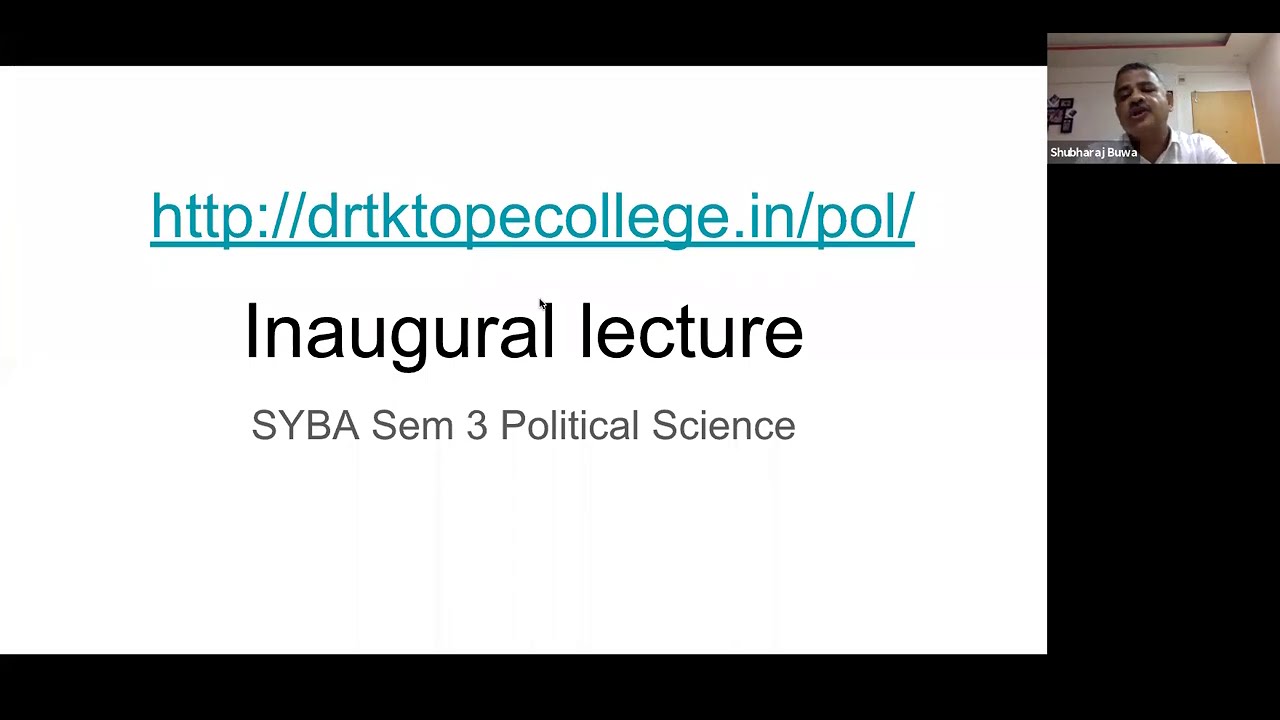 University of Mumbai - SYBA - Semester 3 - Political Science - Syllabus