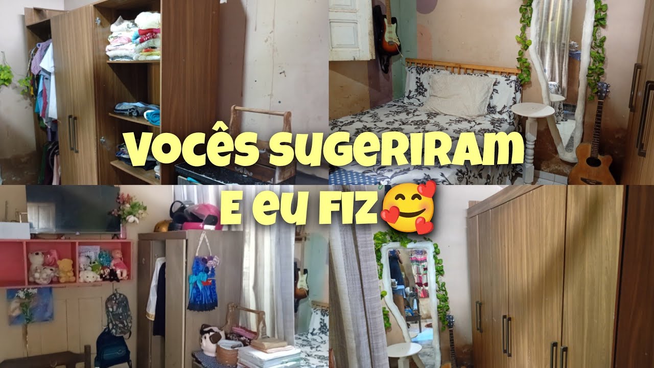 VOCÊS pediram MUITO😍e eu fiz:Coloquei as portas do guarda roupas.