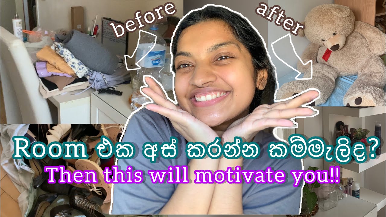 DEEP CLEANING MY BEDROOM for my MENTAL HEALTH | සිංහල VLOG | ROOM CLEANING MOTIVATION! | #cleaning