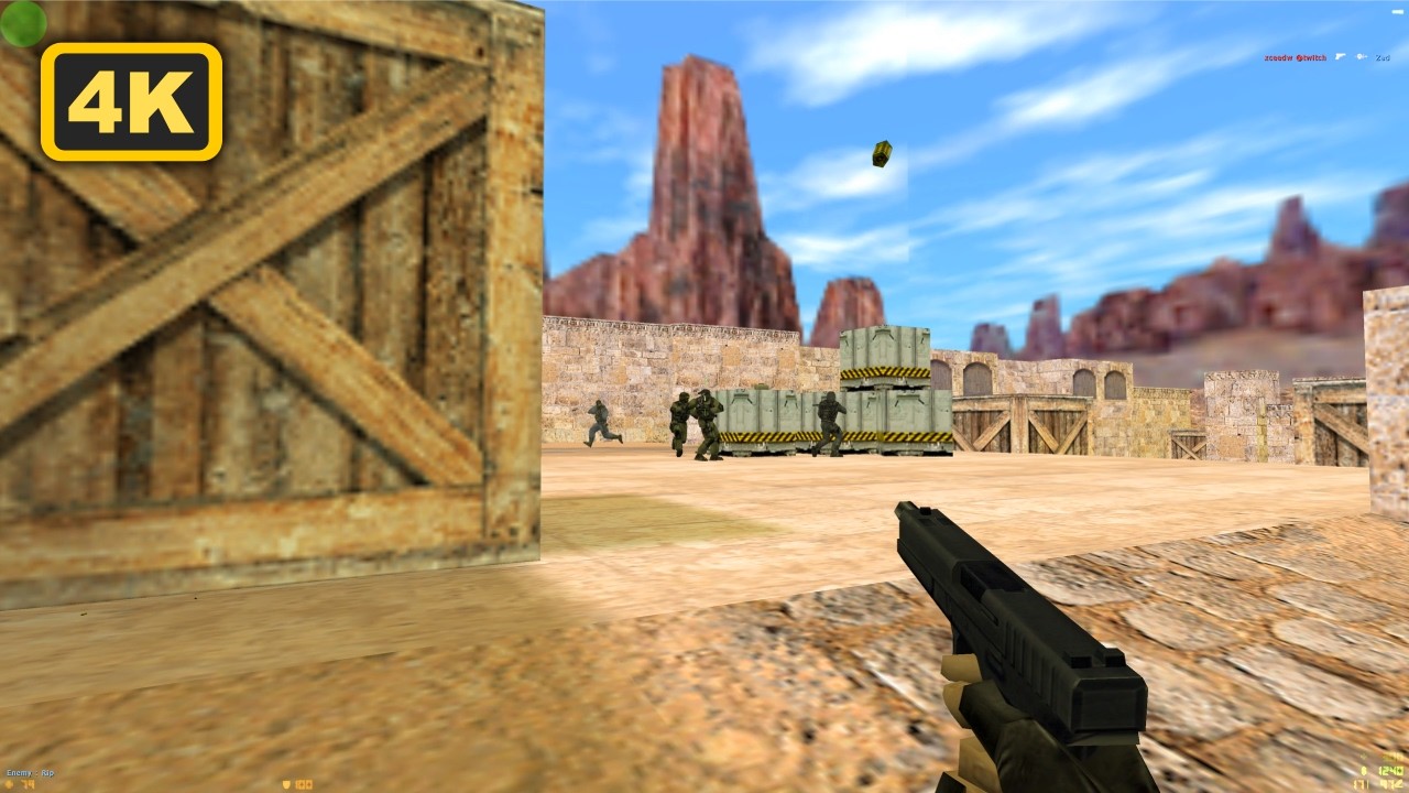 🧱 CS 1.6 Nostalgia – Dust Scarface vs Expert Bots [No Commentary | 4K 60FPS]