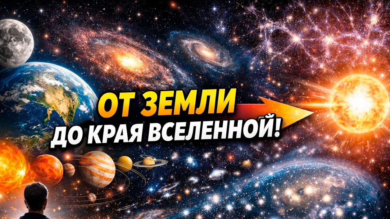 От Земли до края Вселенной: масштабы космоса, которые ломают мозг