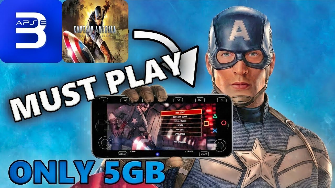 CAPTAIN AMERICA PS3 GAME ON MOBILE | SUPERSMOOTH 5GB