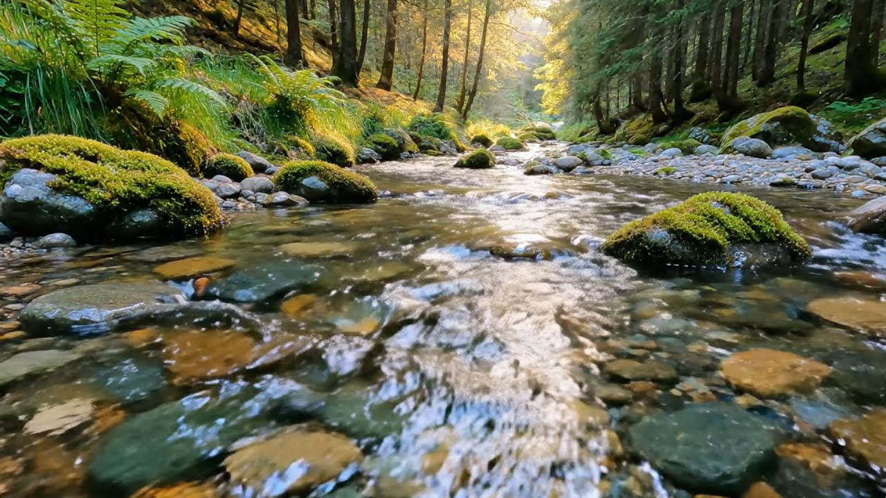 Water Sound for Sleeping Instantly 💧 Deep River ASMR That Knocks You Out Fast