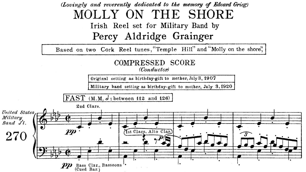 Percy Grainger - Molly on the Shore (1907/1920)