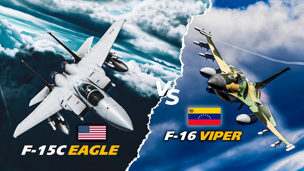 Венесуэльский F-16 Viper против американского F-15C Eagle: воздушный бой | Цифровой боевой симуля...