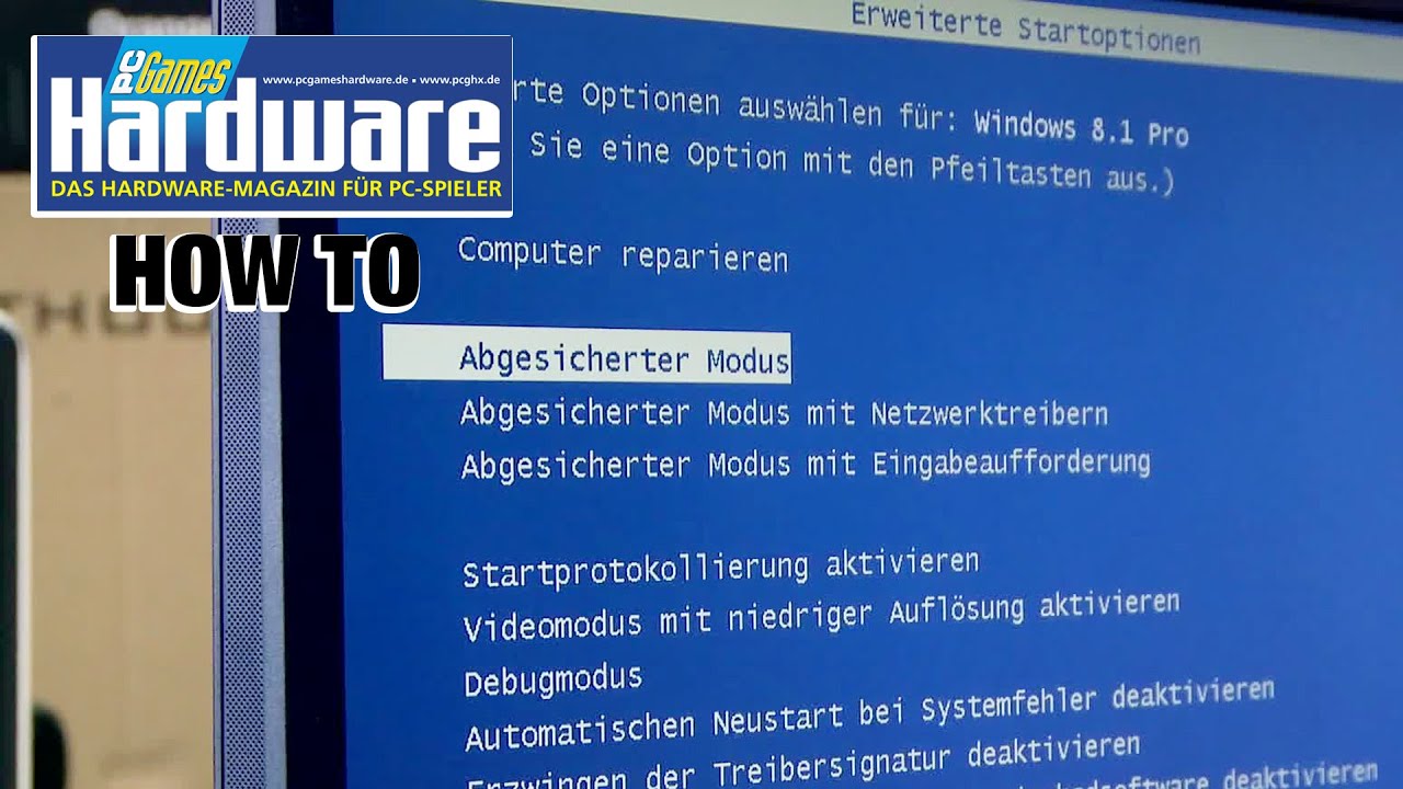 Windows 8.1 Abgesicherten Modus aufrufen
