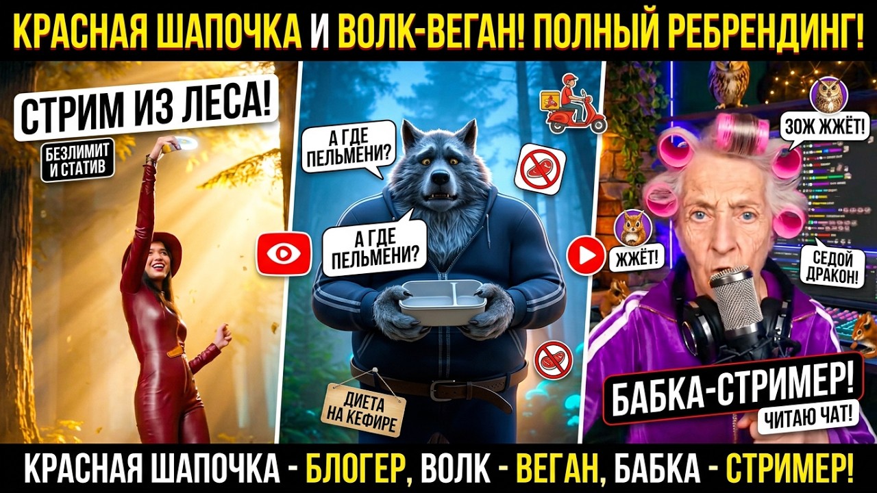 СМЕШНАЯ ПЕСНЯ ПРО КРАСНУЮ ШАПОЧКУ