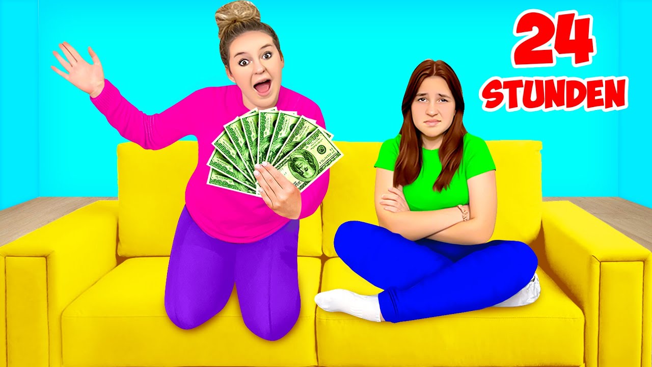 24 STUNDEN EINGESPERRT AUF DEM SOFA Challenge