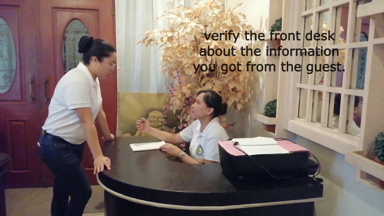 Tesda Housekeeping:  how to deal with intoxicated guest role play