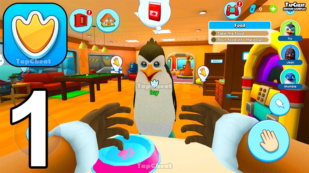 Penguin Simulator: My Pets - Gameplay Part 1 Virtual Pet Penguin Simulator - Android GamePlay