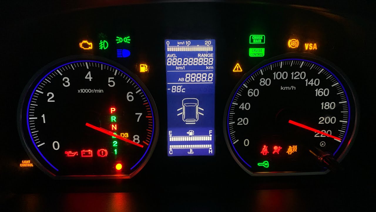 CR-V_G3 012-ทดสอบหน้าจอเรือนไมล์ (Self Test)