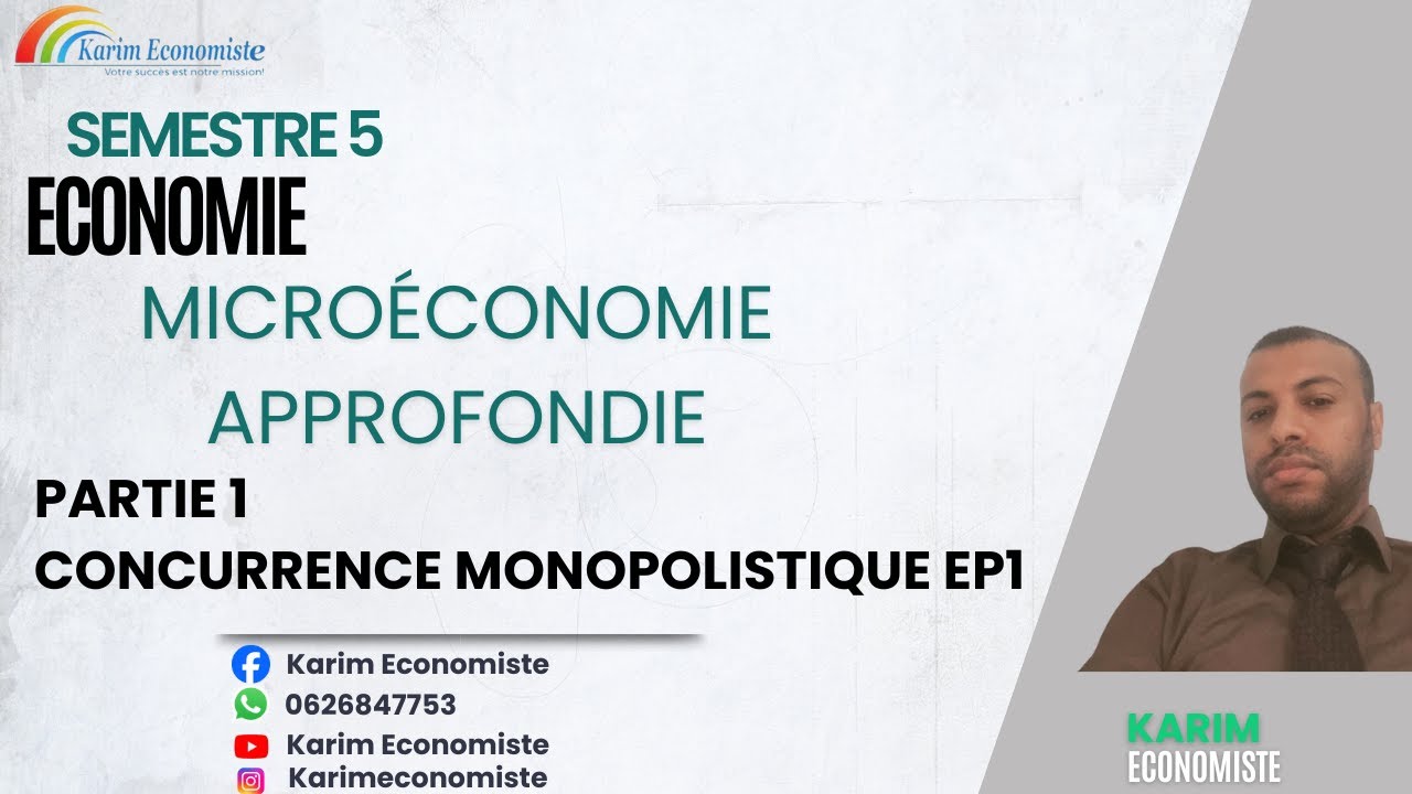 Microéconomie Approfondie S5 Partie 1