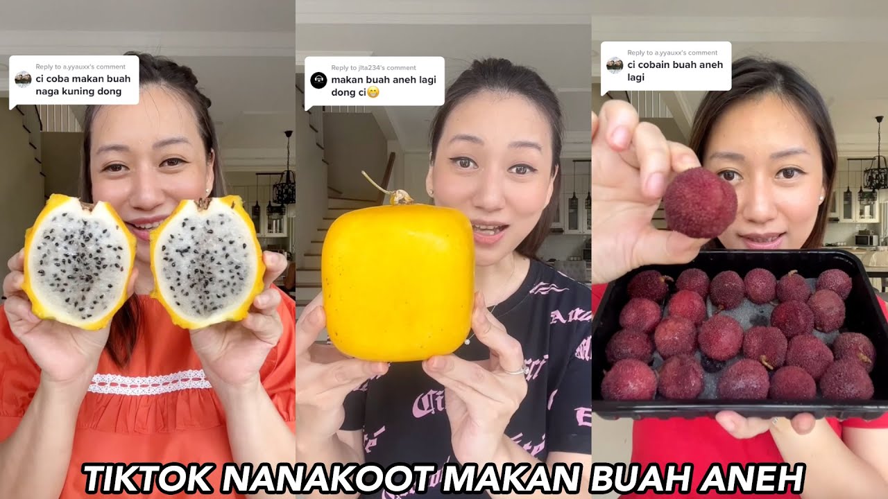 MELON BENTUKNYA KOTAK??  - TIKTOK NANAKOOT MAKAN BUAH UNIK & ANEH
