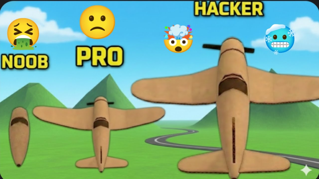 NOOB🤮 VS PRO🙁 VS HACKER🥶 in Epic plane✈️ 