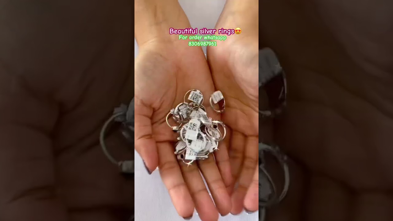 New beautiful designer silver rings 😍with 70% off 🥰❤️#youtubeshorts #shortsviral #love