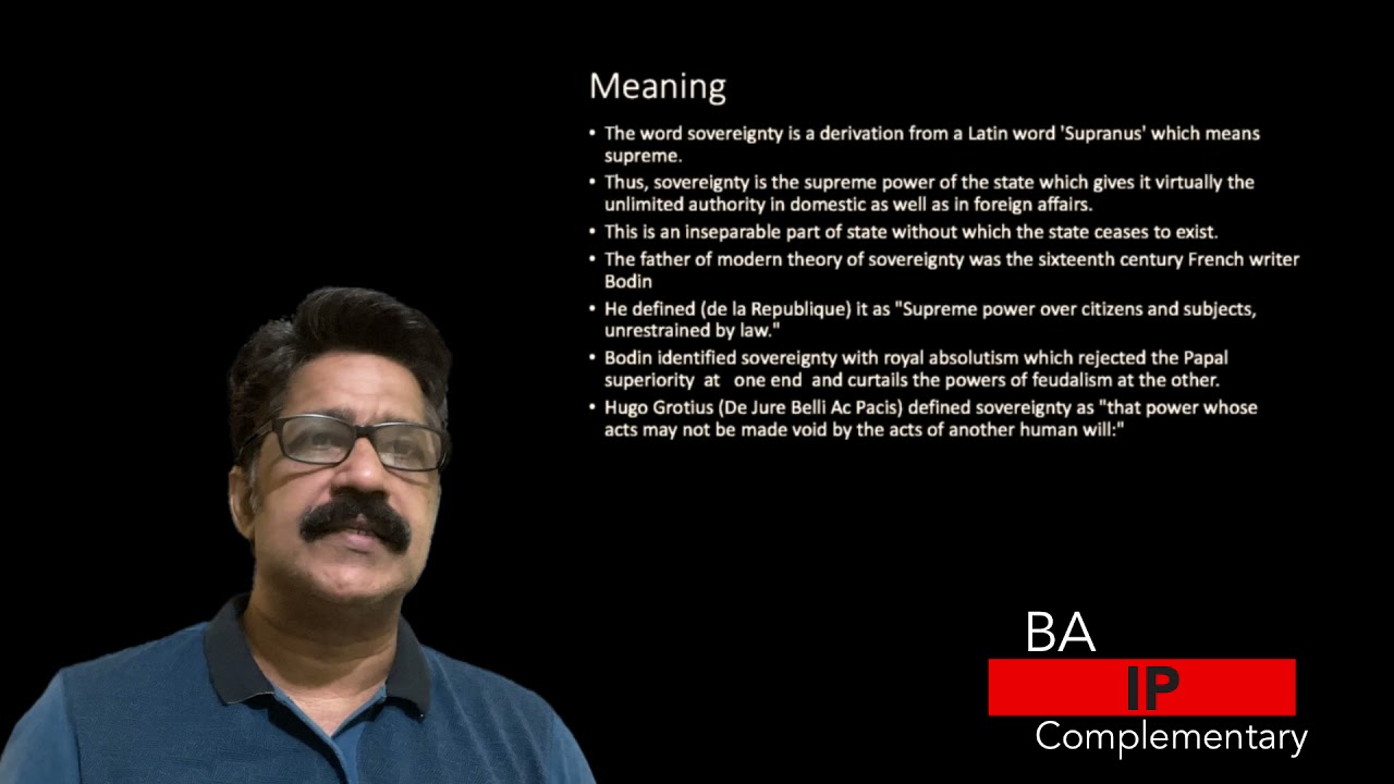 Sovereignty: Meaning