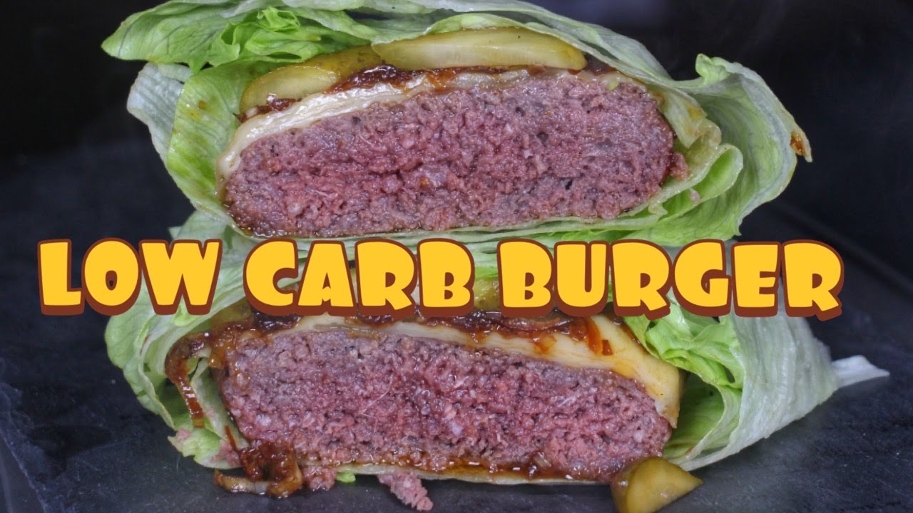 LETTUCE WRAPPED CHEESEBURGER - LOW CARB KETO BURGER - english BBQ-Video - 0815BBQ