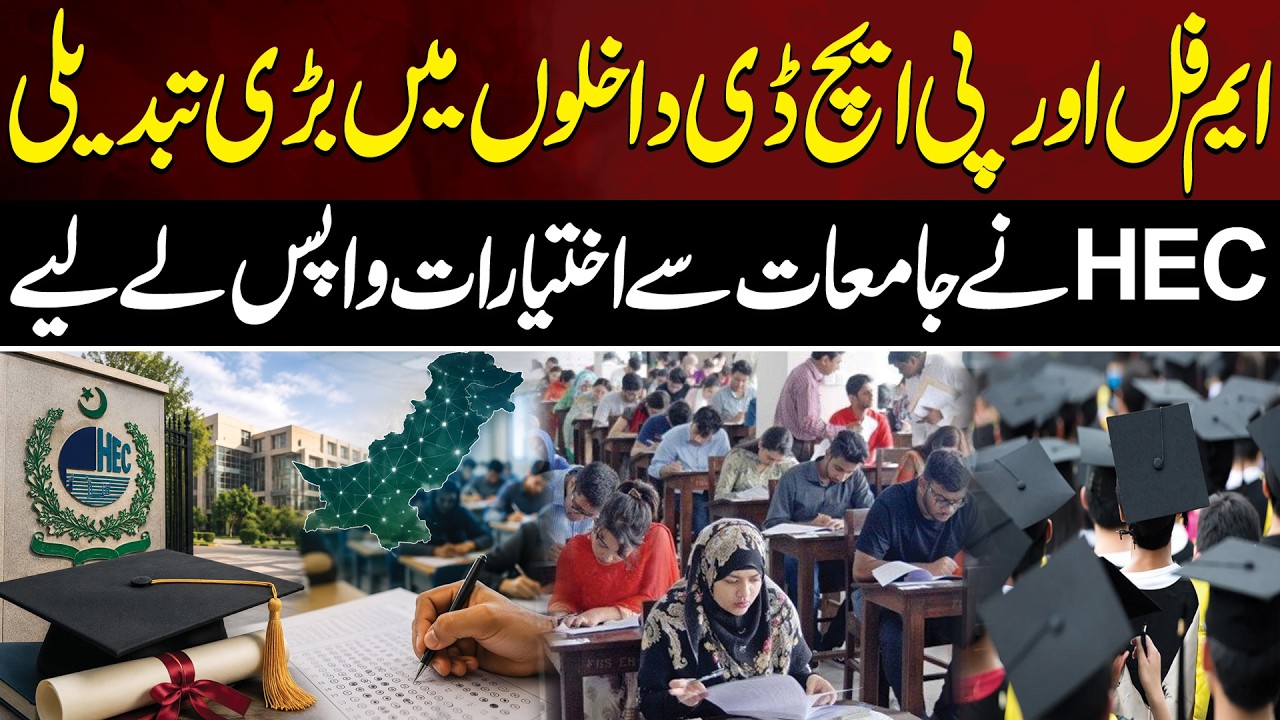 HEC Announces Major Decision Regarding MPhil & PhD Admissions | Aik Digital